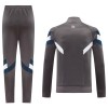 Real Madrid Gray Version Ensemble Vestes d'Entraînement 2024-25 Pour Homme